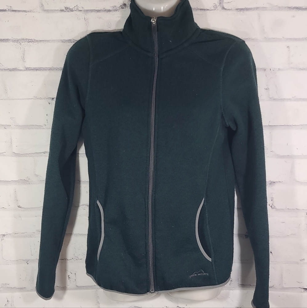 Women's Eddie Bauer Teal Full Zip Lightweight Jacket, Med